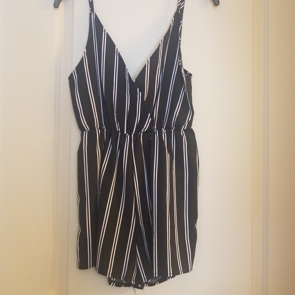 Striped romper